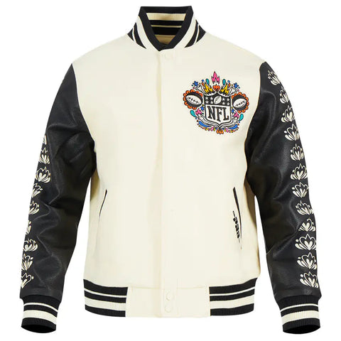 Chamarra Varsity Hasta La Muerte NFL Bordado Pro Standard HOMBRE