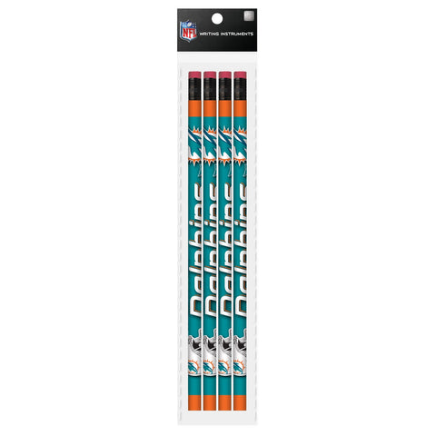 Lápices Mojo 4 pack NFL Miami Dolphins