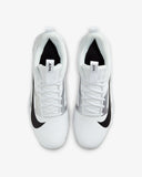 Zapato Cleats Nike Alpha Menace 4 Shark Infantil Blanco