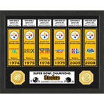 CUADRO SUPER BOWL BANNER STEELERS THE HIGHLAND MINT