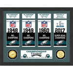 CUADRO SUPER BOWL BANNER EAGLES THE HIGHLAND MINT