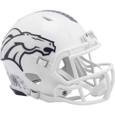 Casco Mini Speed Salute To Service 24 Riddell NFL Broncos