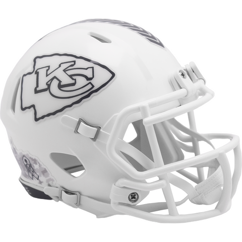 Casco Mini Speed Salute To Service 24 Riddell NFL Chiefs