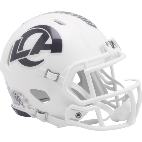 Casco Mini Speed Salute To Service 24 Riddell NFL Rams