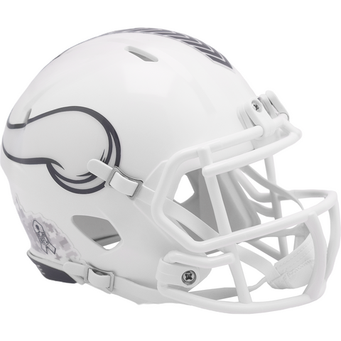 Casco Mini Speed Salute To Service 24 Riddell NFL Vikings