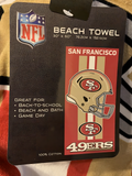Toalla de Playa Fiber Beach Fútbol Americano NFL 49ers