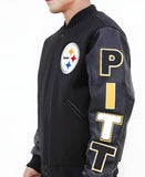 Chamarra Pro Standard Varsity Lana y Piel NFL Steelers HOMBRE