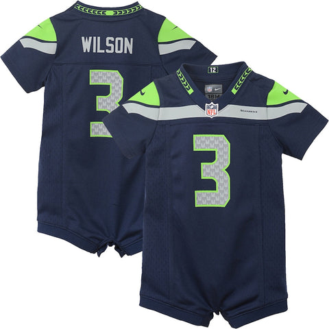 Jersey Game Romper Seahawks Wilson