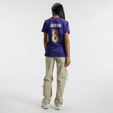 Jersey Game Ravens Lamar Jackson Alt Purple Mujer
