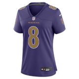 Jersey Game Ravens Lamar Jackson Alt Purple Mujer