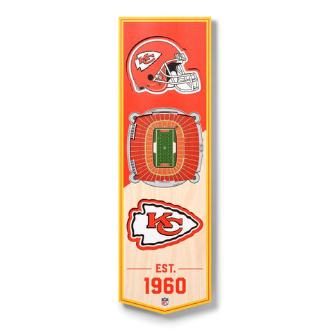 CUADRO BANNER 3D STADIUM CHIEFS