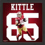 CUADRO 49ers GEORGE KITTLE JERSEY FRAMED PHOTO