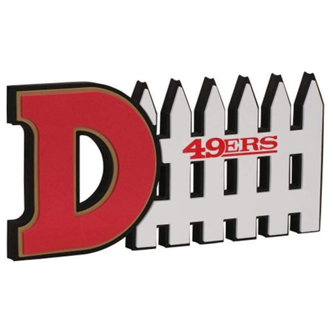 LETRERO FOAM 3D DEFENSE WALL SIGN 49ERS