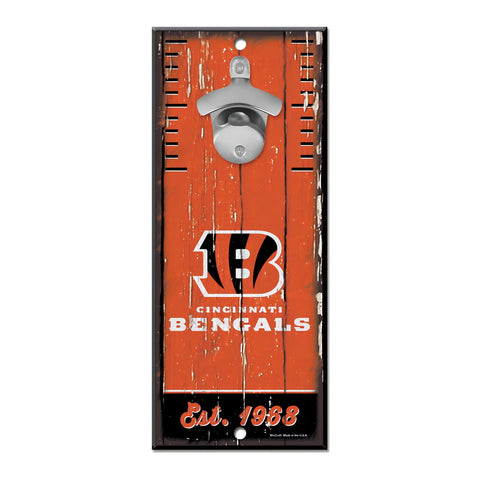 Letrero Madera con Destapador Wincraft Bengals