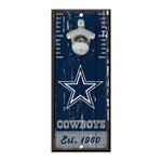 Letrero Madera con Destapador Wincraft Cowboys