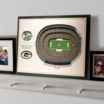 CUADRO 3D STADIUM VIEW PACKERS