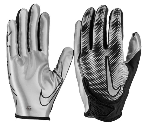 GUANTES DE RECEPTOR NIKE VAPOR JET 7.0 NEGRO METALICO ADULTO