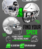 MICA COMPLETA FLEXIBLE PARA CASCO DE AMERICANO ALIEN GUARD TRANSPARENTE