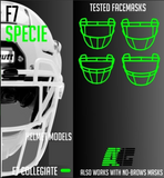 MICA COMPLETA FLEXIBLE PARA CASCO DE AMERICANO ALIEN GUARD TRANSPARENTE