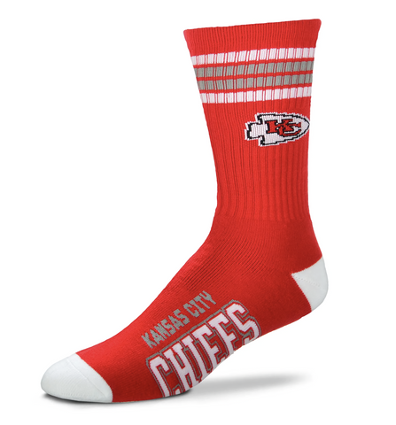 Calceta NFL 4 Stripes Deuce Infantil Unitalla Chiefs