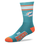 Calceta NFL 4 Stripes Deuce Infantil Unitalla Dolphins