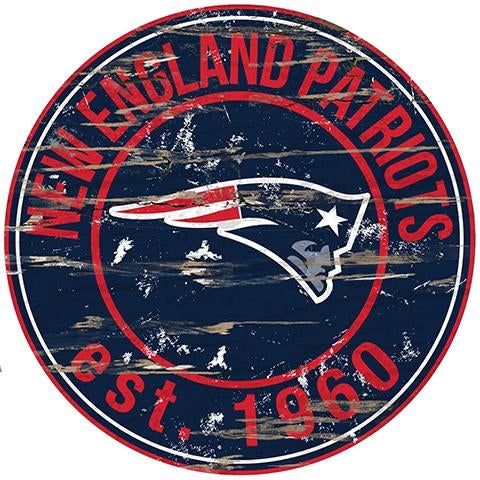 LETRERO MADERA BIG ROUND DISTRESSED PATRIOTS