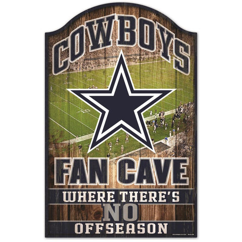 LETRERO MADERA WINCRAFT FAN CAVE COWBOYS