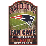 LETRERO MADERA WINCRAFT FAN CAVE PATRIOTS