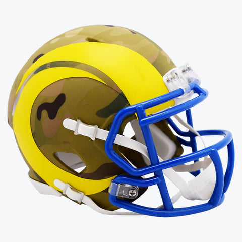 CASCO MINI SPEED CAMO RAMS RIDDELL