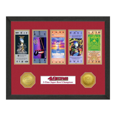 CUADRO SUPER BOWL TICKET 49ERS