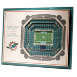 CUADRO 3D STADIUM VIEW DOLPHINS