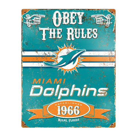 LETRERO PARTY ANIMAL METALICO EMBOSSED DOLPHINS