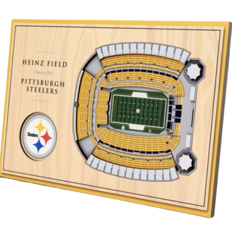 CUADRO 3D STADIUM VIEW STEELERS