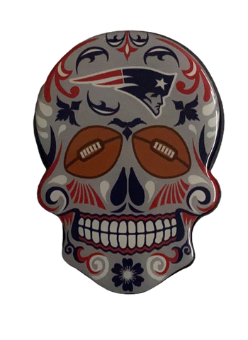 IMAN AMINCO SUGAR SKULL MAGNET 3" PATRIOTS