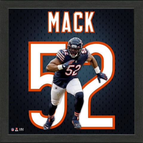 CUADRO BEARS KHALIL MACK JERSEY FRAMED PHOTO