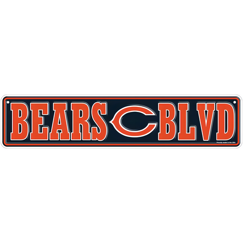 Letrero Metálico NFL Team Boulevard Bears