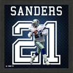 CUADRO COWBOYS DEON SANDERS JERSEY FRAMED PHOTO