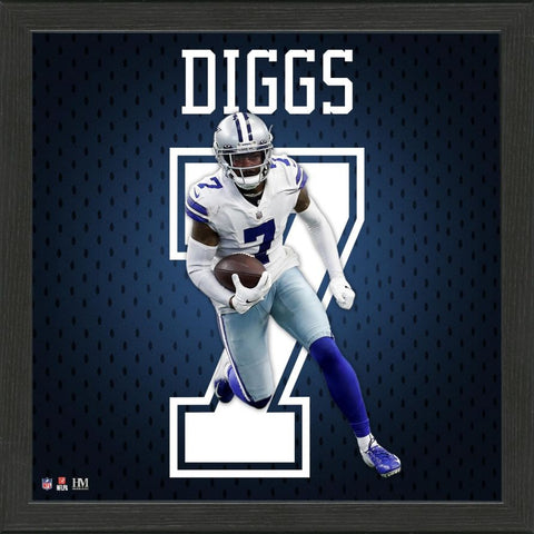 CUADRO COWBOYS TREVON DIGGS JERSEY FRAMED PHOTO