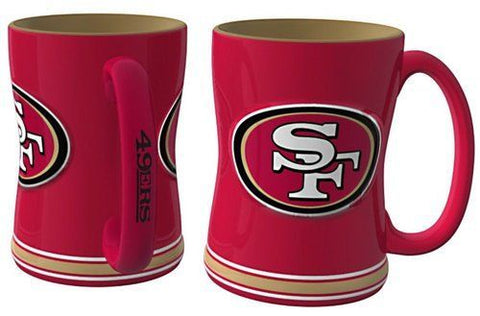 TAZA RELIEF 15OZ 49ers