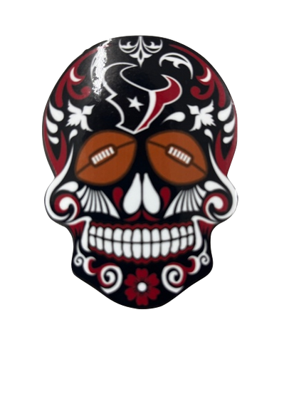 IMAN AMINCO SUGAR SKULL MAGNET 3" TEXANS