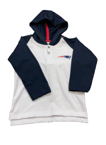 PLAYERA CON CAPUCHA PATRIOTS NFL BEBE