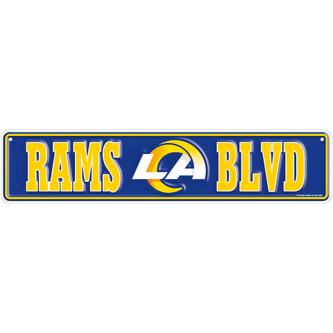 Letrero Metálico NFL Team Boulevard Rams