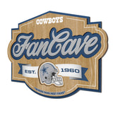 LETRERO MADERA FAN CAVE 3D SIGN COWBOYS