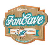 LETRERO MADERA FAN CAVE 3D SIGN DOLPHINS