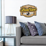 LETRERO MADERA FAN CAVE 3D SIGN STEELERS