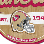 LETRERO MADERA FAN CAVE 3D SIGN 49ERS