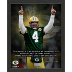 CUADRO BRETT FAVRE PACKERS INSPIRATION QUOTE FRAME