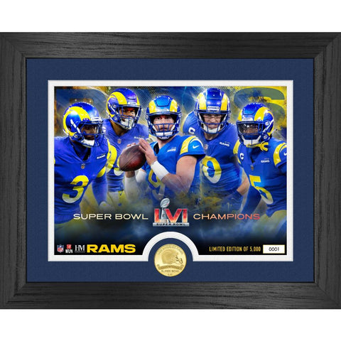 CUADRO SUPER BOLW LVI CHAMPS RAMS - EDICIÓN LIMITADA