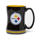 TAZA RELIEF 15OZ STEELERS