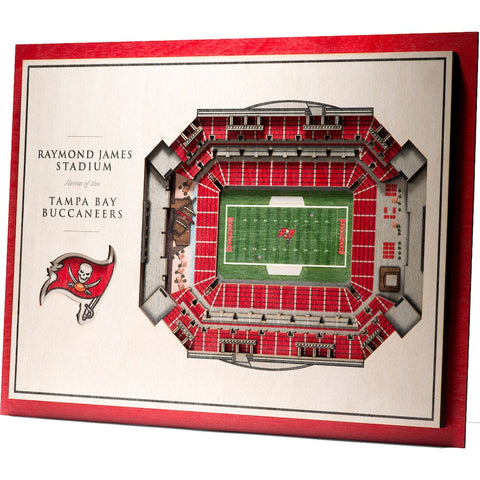 CUADRO 3D STADIUM VIEW BUCCANEERS